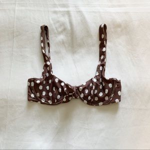 Abercrombie and fitch polka dot bikini top